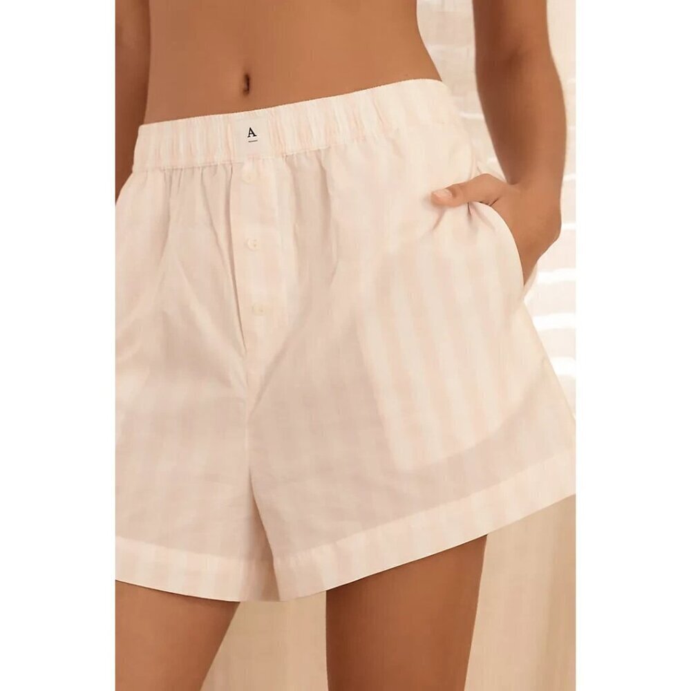 COPY - Anthropologie The Wren Boxer Short Cotton Viscose Pink XL